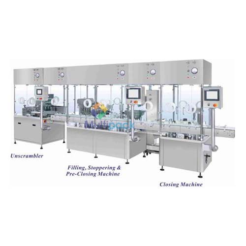 Automatic Vial   filling, sealing,inspection and external wash machine